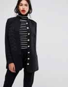 Y.a.s Military Style Jacket - Black