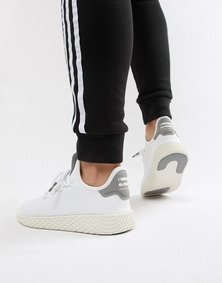 Adidas Originals Pharrell Hu Sneakers In White Needs To Go Straight Into Md - White