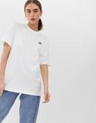 Adidas Originals Essential Mini Logo T-shirt In White