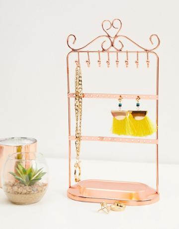 Candlelight Jewelry Stand - Pink