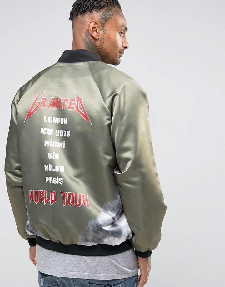 Granted Tour Souvenir Bomber Jacket - Green