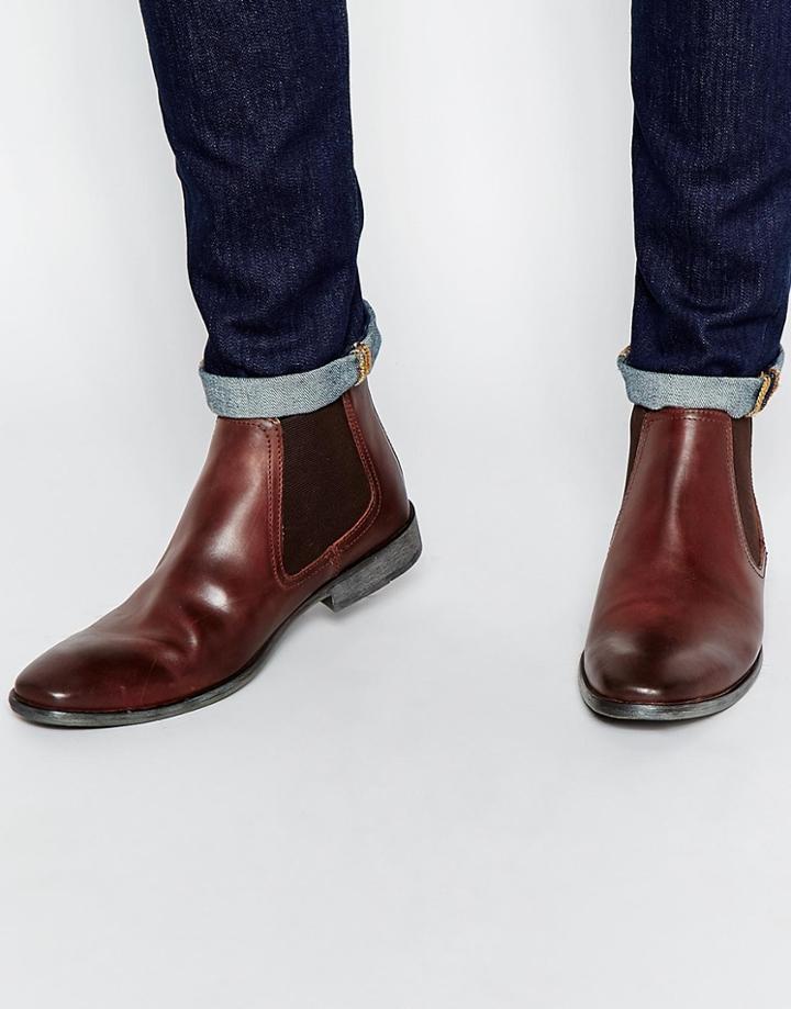 Base London Leather Chelsea Boots - Brown