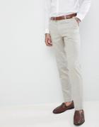 Harry Brown Wedding Donegal Skinny Fit Suit Pants - Tan