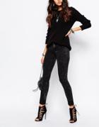 Noisy May Lara Bleach Jeans - Black