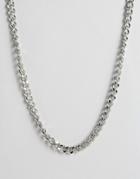 Asos Chunky Chain Necklace In Silver - Silver