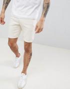 Selected Homme Denim Shorts In White - White