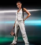 Asyou Lace Up Straight Leg Sweatpants In Cream - Part Of A Set-white