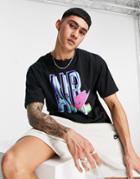 Nike Air Loose Fit Retro Graphic T-shirt In Black