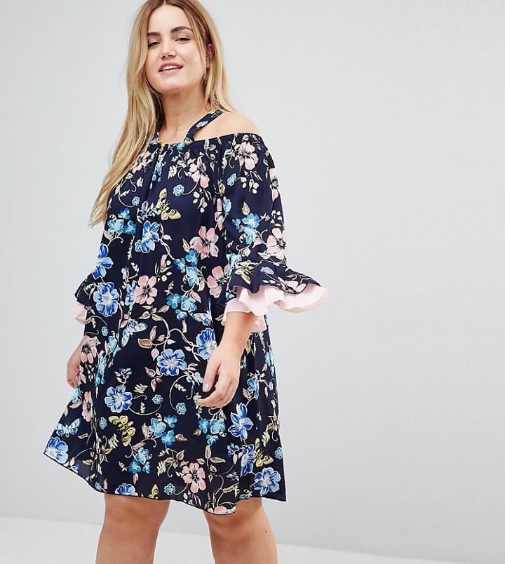 Lovedrobe Floral Bardot Dress - Multi