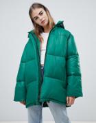 Asos Design Boyfriend Puffer-green