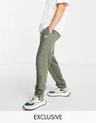 Reebok Towelling Sweatpants In Olive Green - Exclusive To Asos