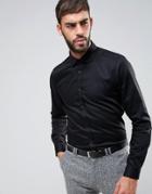 Asos Regular Fit Egyptian Cotton Shirt In Black - Black