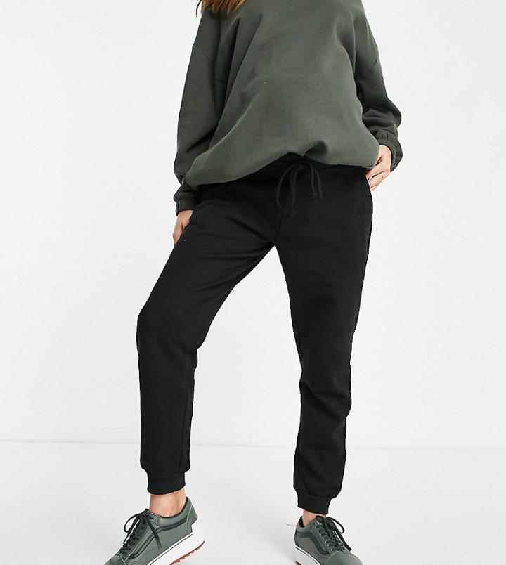 Cotton: On Maternity Fleece Track Pants In Black