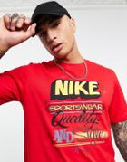 Nike Bodega Graphic Back Print T-shirt In Red