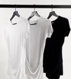 Cotton: On Maternity 3-pack Wrap Front Short Sleeve Tops In Multi