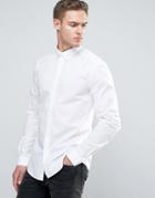 Esprit Stretch Slim Fit Cotton Poplin Shirt - White