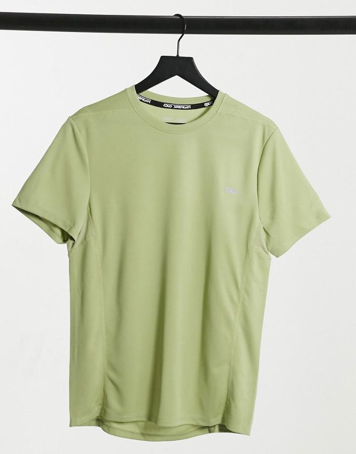Asos 4505 Icon Training T-shirt With Quick Dry In Sage-green