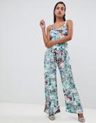 Closet London Printed Cami Strap Jumpsuit - Multi