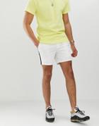 River Island Chino Shorts With Side Stripe In White