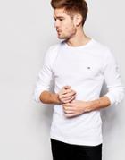 Tommy Hilfiger Denim T-shirt With Long Sleeves - White