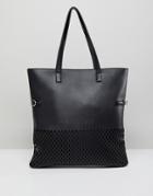 Qupid Shopper Bag With Pouch - Black