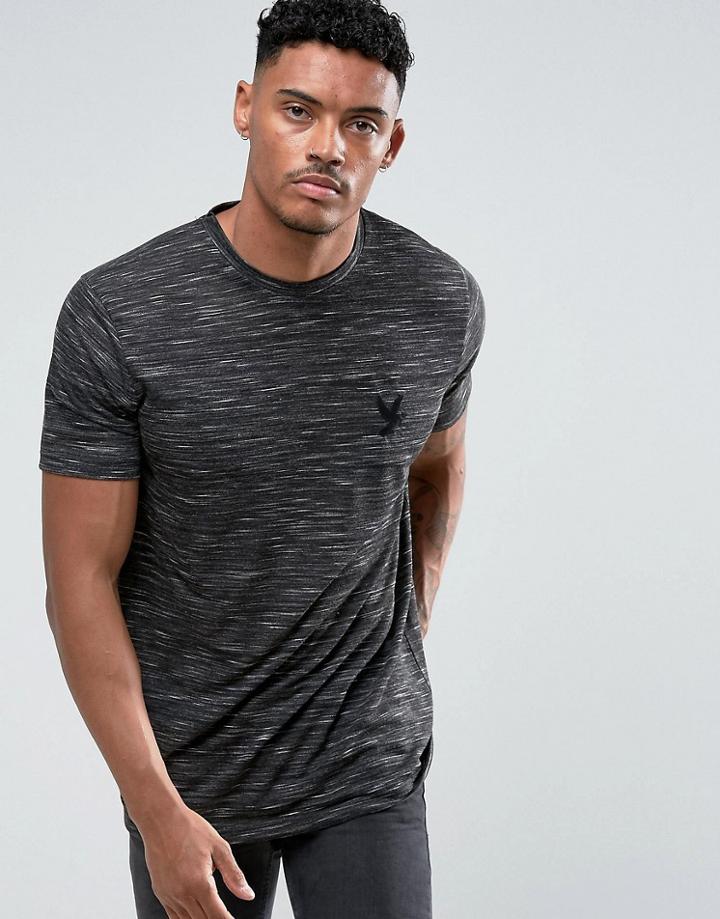 Devote Space Dye Slub T-shirt - Black