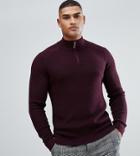 Ted Baker Tall Funnel Neck Knitted Sweater - Purple