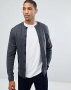 Selected Homme Drape Cardigan - Gray