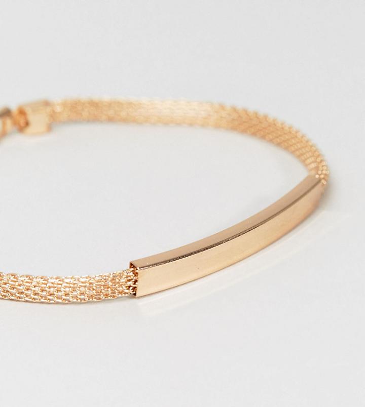 Designb Chain Id Bracelet In Gold Exclusive To Asos - Gold