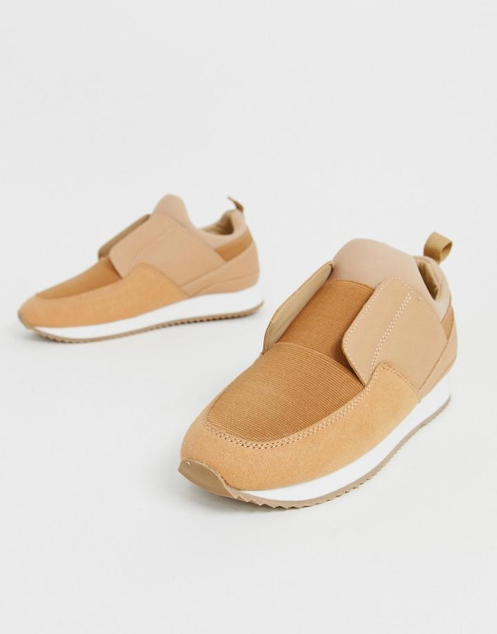 Matt & Nat Minimal Sneakers In Sand - Beige