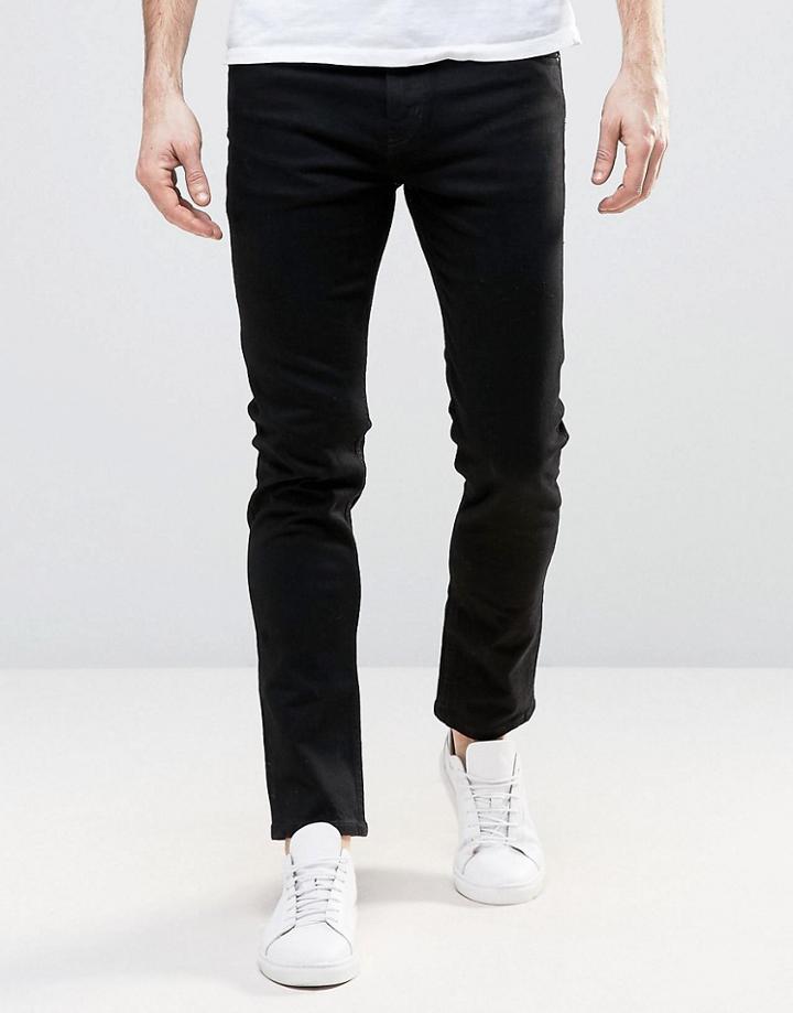 Weekday Friday Skinny Jeans Black - Black