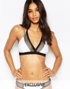 Wolf & Whistle Cut Out Plunge Triangle Bikini Top B-f Cup