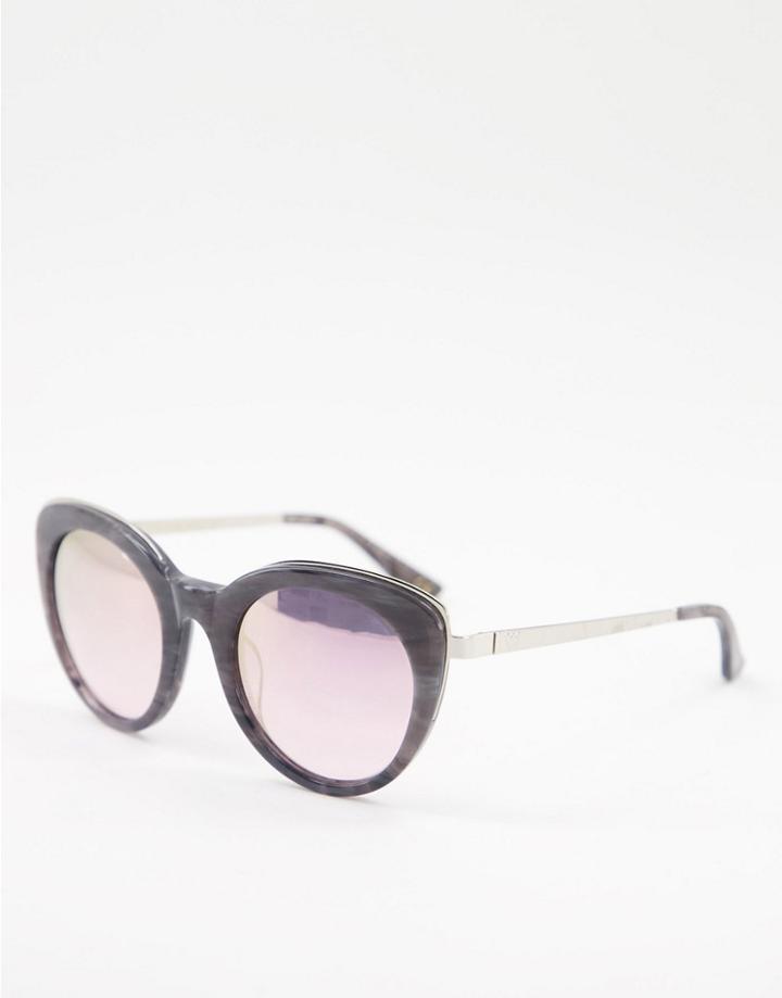 Whistles Classic Cat Eye Sunglasses-grey