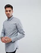 Boss Slim Fit Geo Print Shirt - Navy