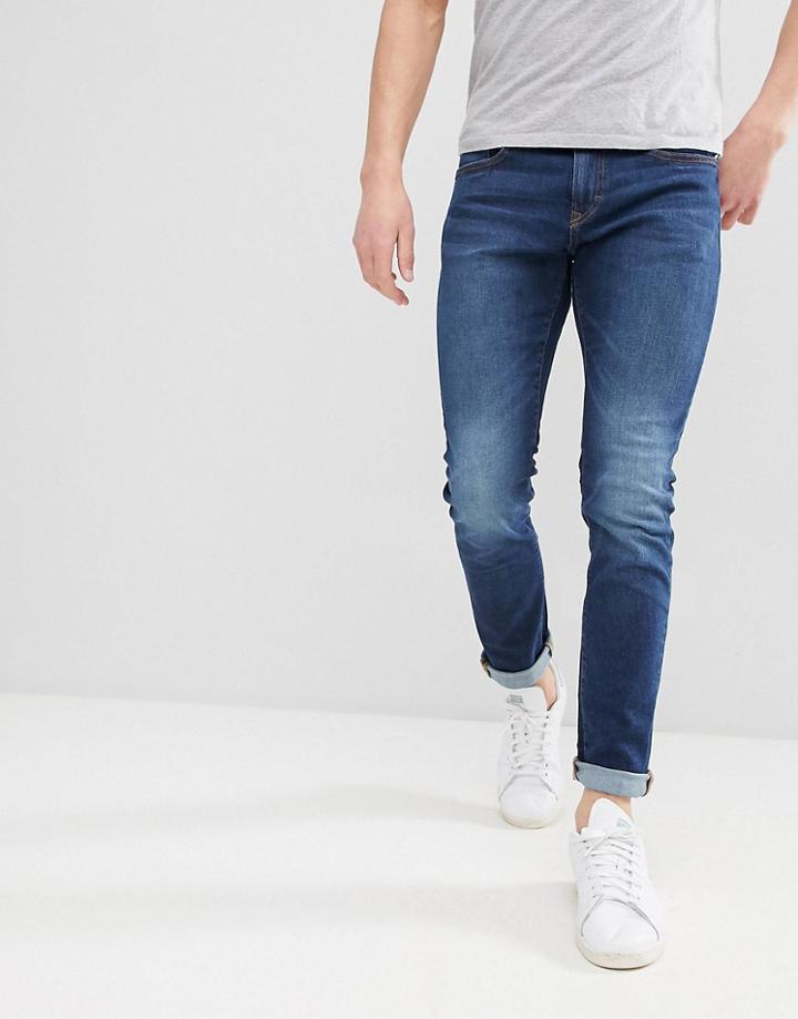 Esprit Skinny Jeans In Dark Blue Wash - Blue