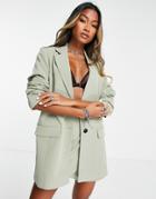 Only Oversized Blazer In Green - Part Of A Set