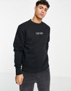 Calvin Klein Logo Coordinates Sweatshirt In Black