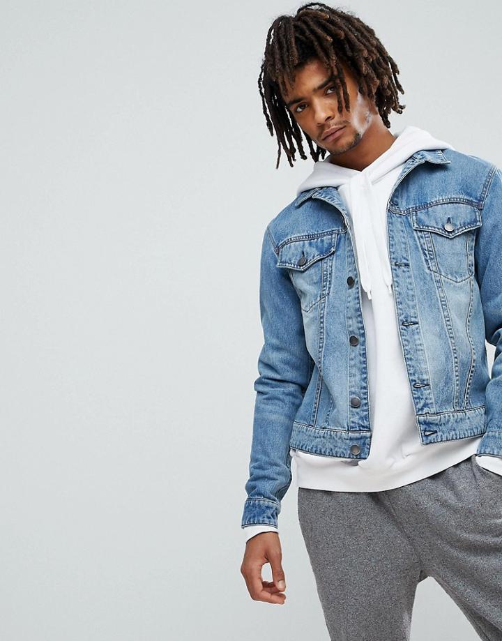 Cheap Monday Legit Denim Jacket In Blue Stone - Blue