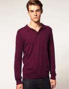 Asos Polo Neck Sweater - Red