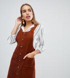 New Look Cord Button Through Pocket Pinny