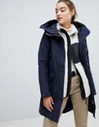 Didriksons Agnes Coat In Navy - Navy