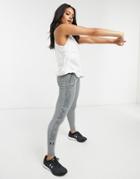 Under Armour Favourite Graphic Logo Leggings In Grey