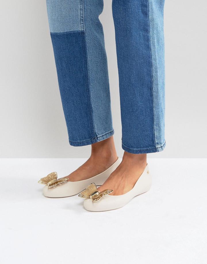 Zaxy By Melissa Butterfly Luxe Ballerina - Beige