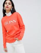Boss Casual Logo Sweater - Orange