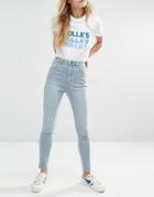 Rolla's Eastcoast High Rise Skinny Ankle Jeans In Stripe - Cindy Stripe