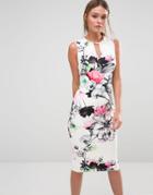 Coast Lecce Floral Print Scuba Pencil Dress - Multi