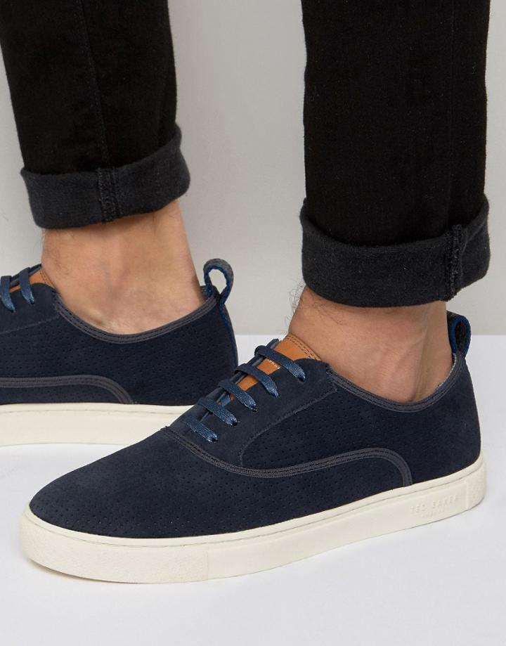 Ted Baker Odonel Suede Sneakers - Navy