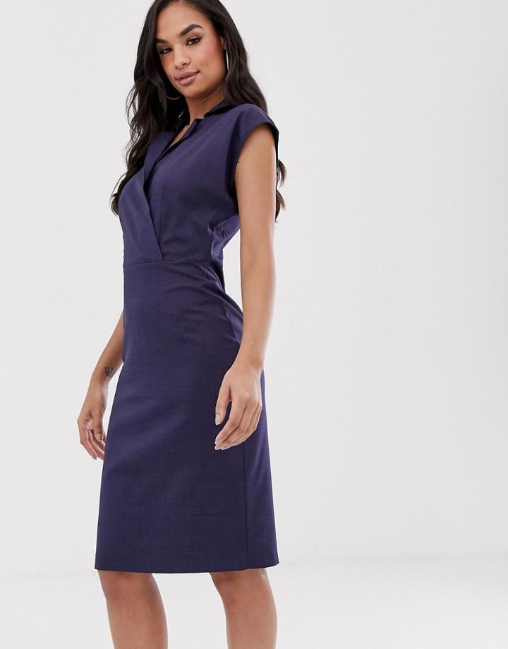 Closet Wrap Top Pencil Dress