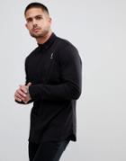 Religion Jersey Shirt In Black With Logo - Black