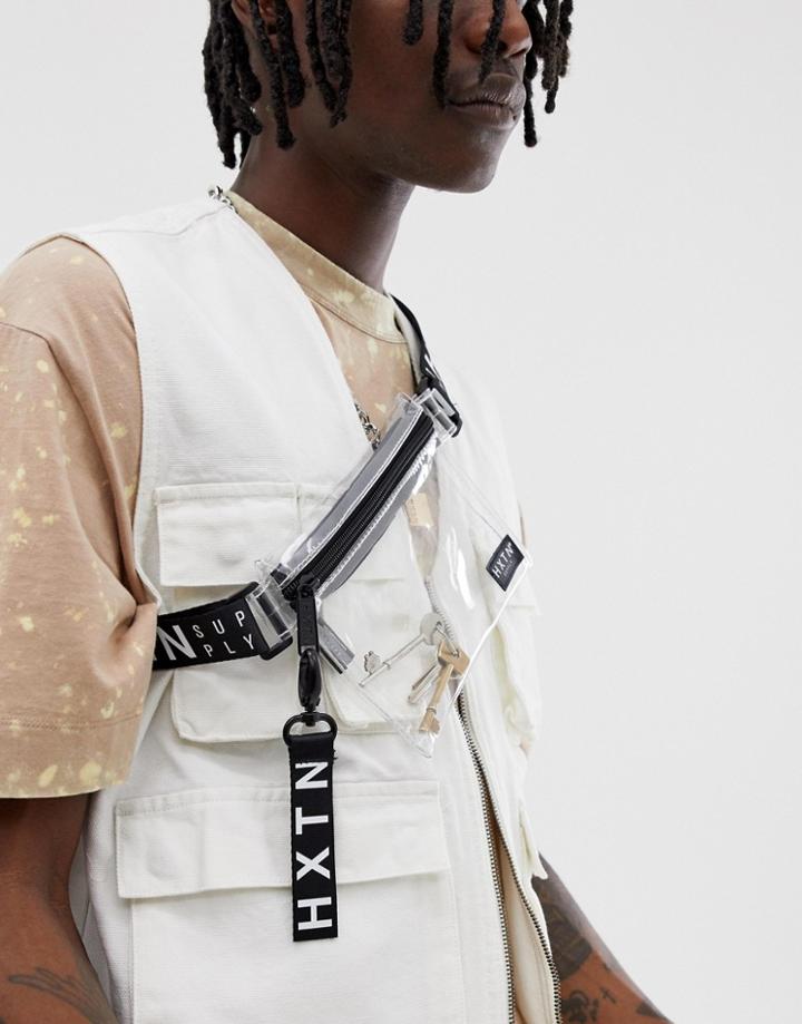 Hxtn Supply Transparent Cross Body Fanny Pack-clear